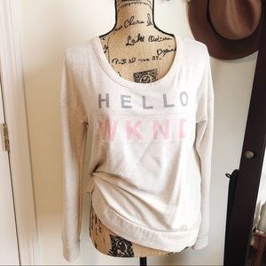 ✨Hello WKND Lounge Top✨